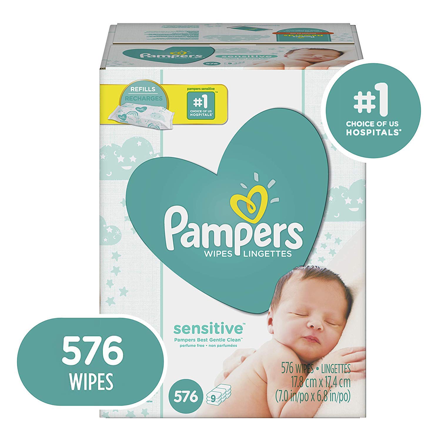 Pampers Sensitive Water Based Baby Diaper Wipes 13.24 (Reg. 19.99)