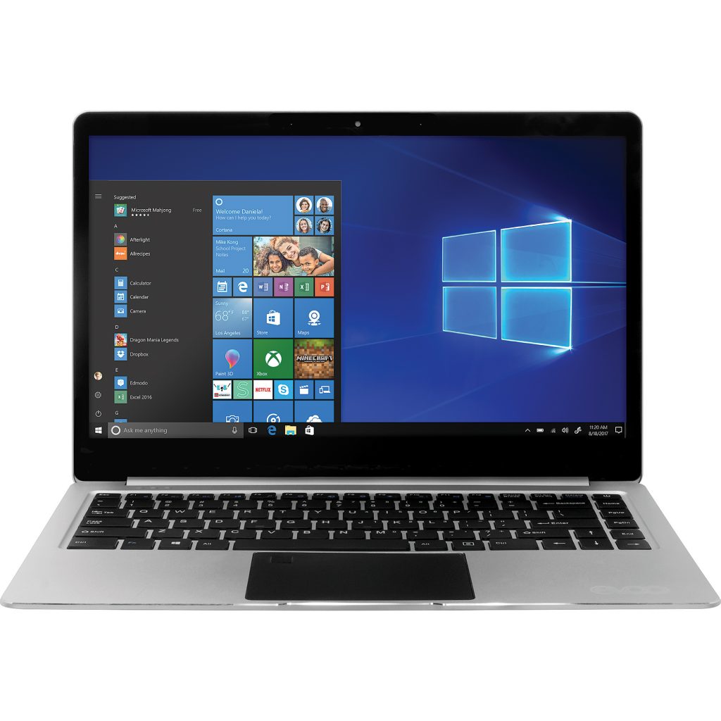 EVOO 14.1" Ultra Thin Laptop Elite Series, Windows 10 S for 239